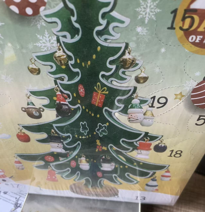 Y-Cross-Border New Product: Christmas Tree Arrival Calendar (Blind Calendar)