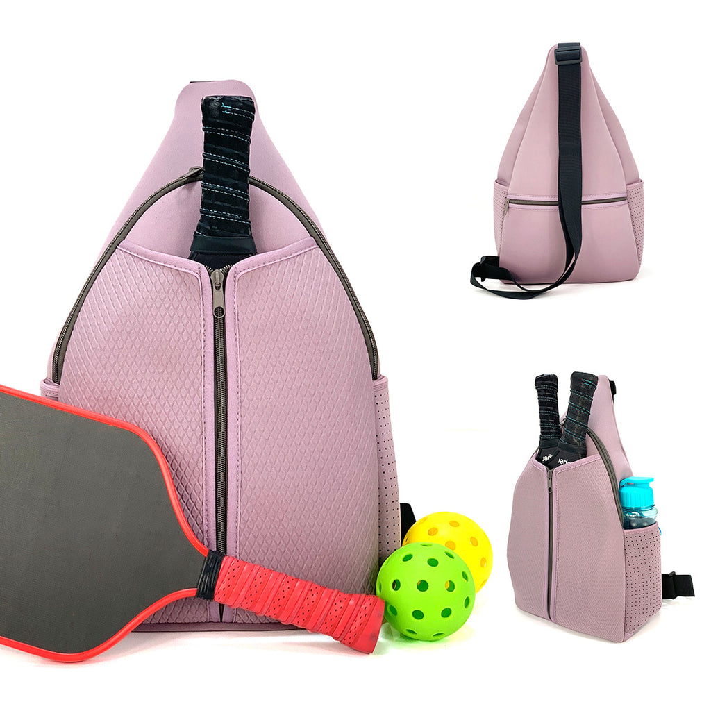 Amazon spot neoprene shoulder bag badminton bag multi-function outdoor pickleball bag portable tennis bag
