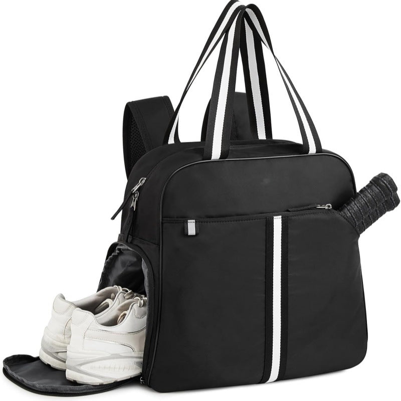 Amazon spot neoprene shoulder bag badminton bag multi-function outdoor pickleball bag portable tennis bag