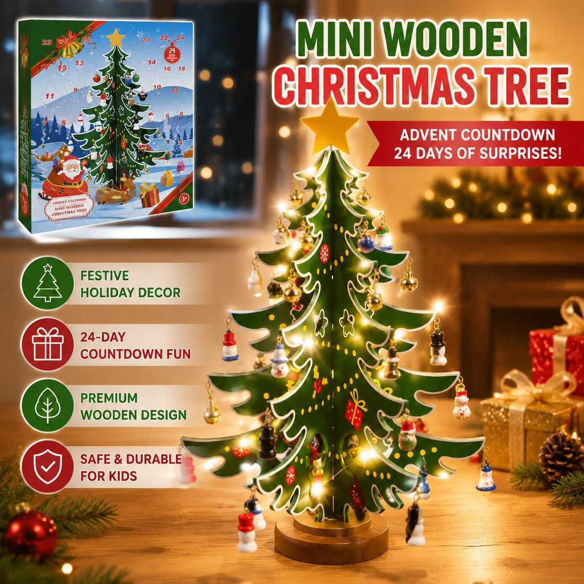 Y-Cross-Border New Product: Christmas Tree Arrival Calendar (Blind Calendar)