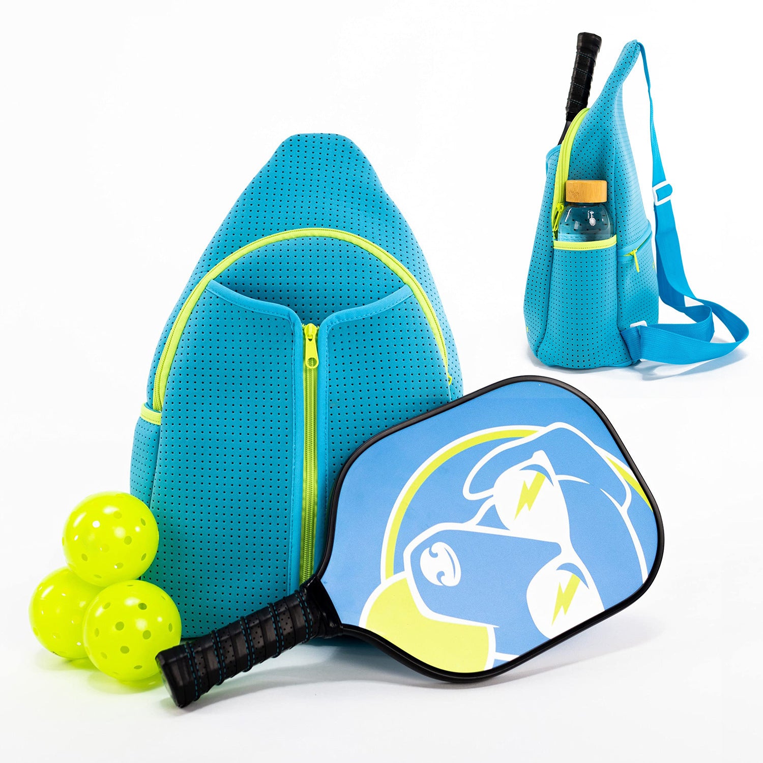 Amazon spot neoprene shoulder bag badminton bag multi-function outdoor pickleball bag portable tennis bag