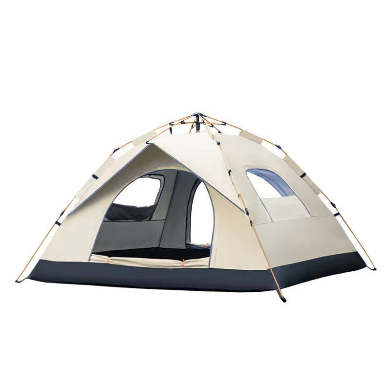 Outdoor portable folding fully automatic camping tent quick-open camping sun protection thickened rainproof tent full set wholesale