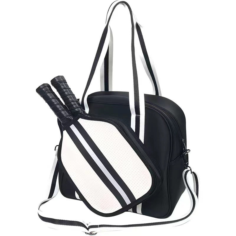 Amazon spot neoprene shoulder bag badminton bag multi-function outdoor pickleball bag portable tennis bag