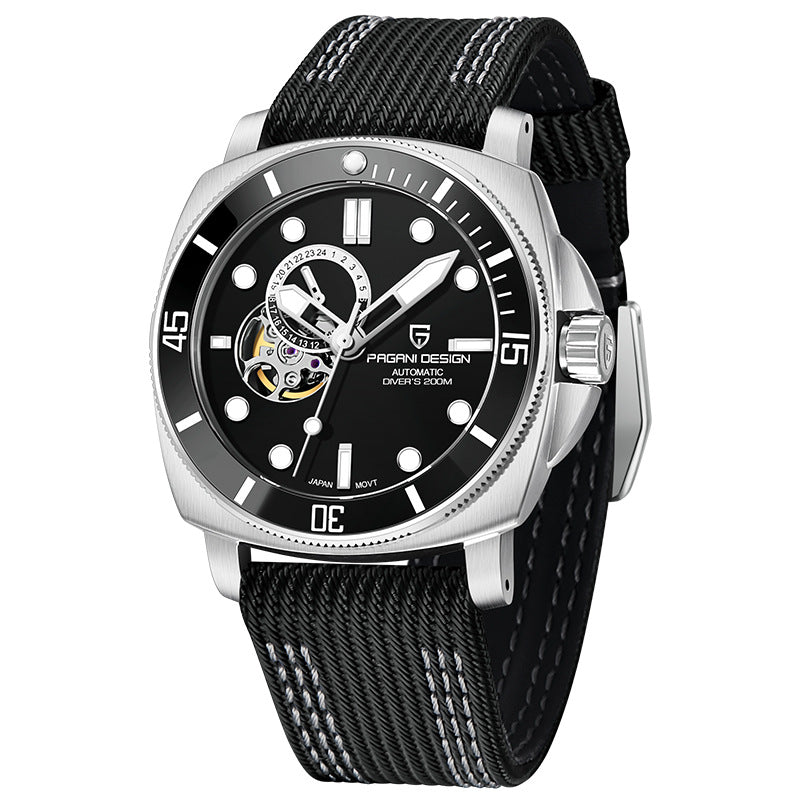 paganidesign PD1736 men's watch fully automatic mechanical watch stainless steel luminous waterproof watch