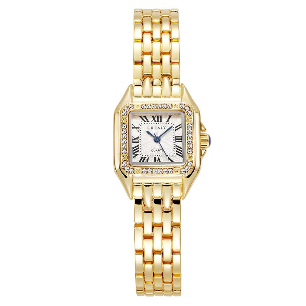 New Fashion Square Women's Watches Women Quartz Watches Women's Watches Casual Alloy Steel Band Watches Wholesale
