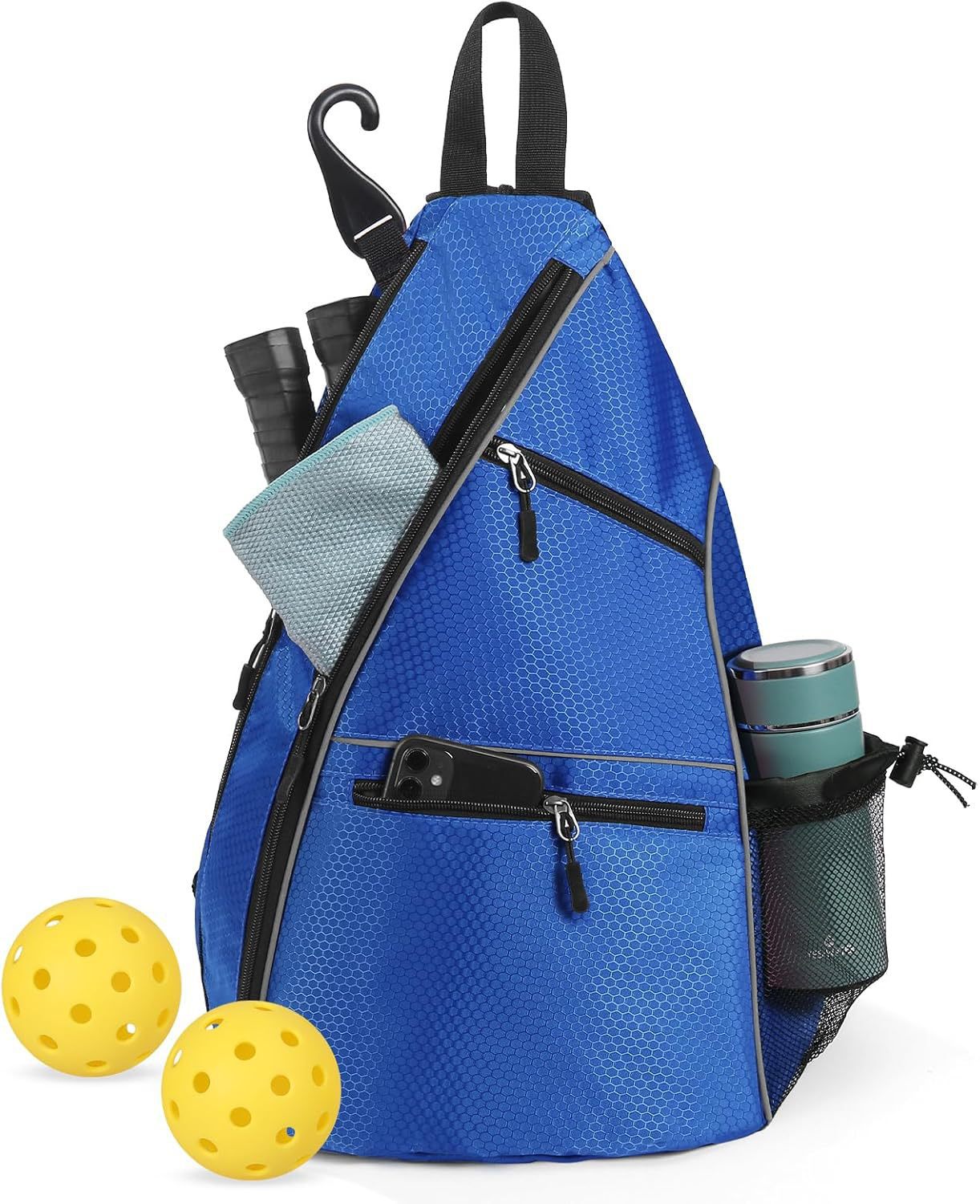 Amazon spot neoprene shoulder bag badminton bag multi-function outdoor pickleball bag portable tennis bag