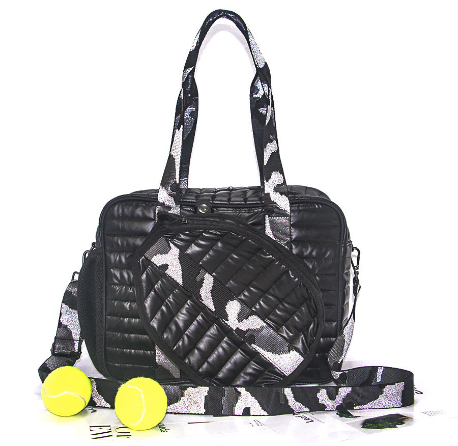 Amazon spot neoprene shoulder bag badminton bag multi-function outdoor pickleball bag portable tennis bag
