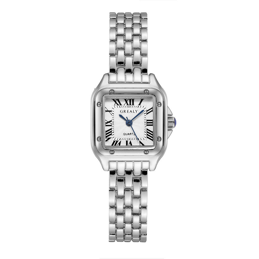 New Fashion Square Women's Watches Women Quartz Watches Women's Watches Casual Alloy Steel Band Watches Wholesale