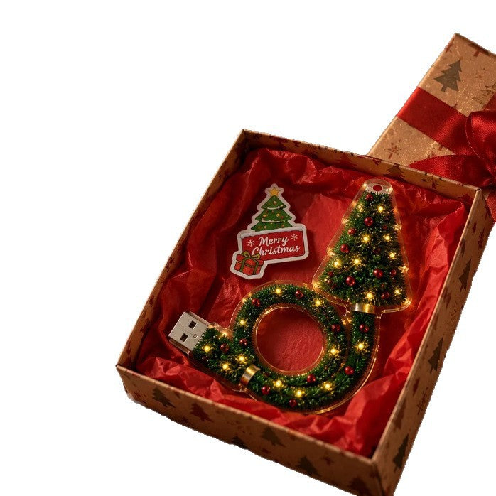 Cross-border Christmas tree projection light, creative Christmas tree USB projector.