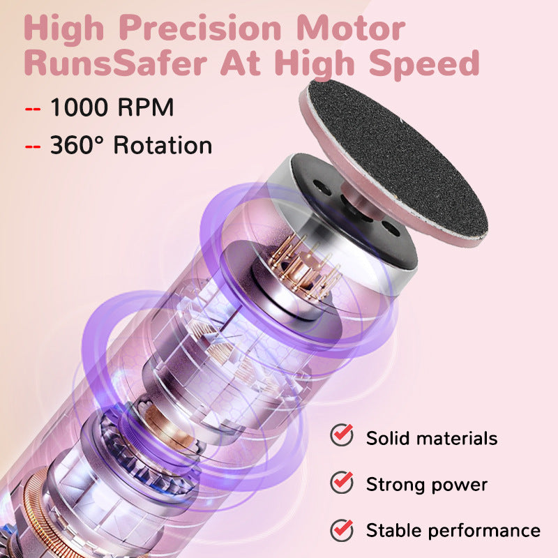 New pedicure device type-c fast charging electric foot grinder 6-speed adjustment to remove dead skin and calluses without hurting feet
