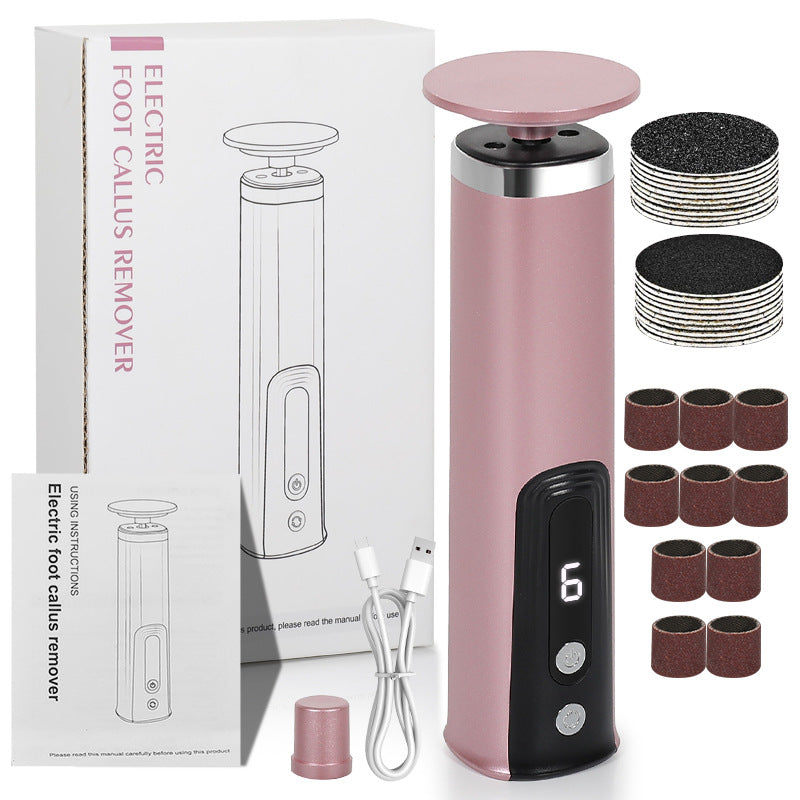 New pedicure device type-c fast charging electric foot grinder 6-speed adjustment to remove dead skin and calluses without hurting feet