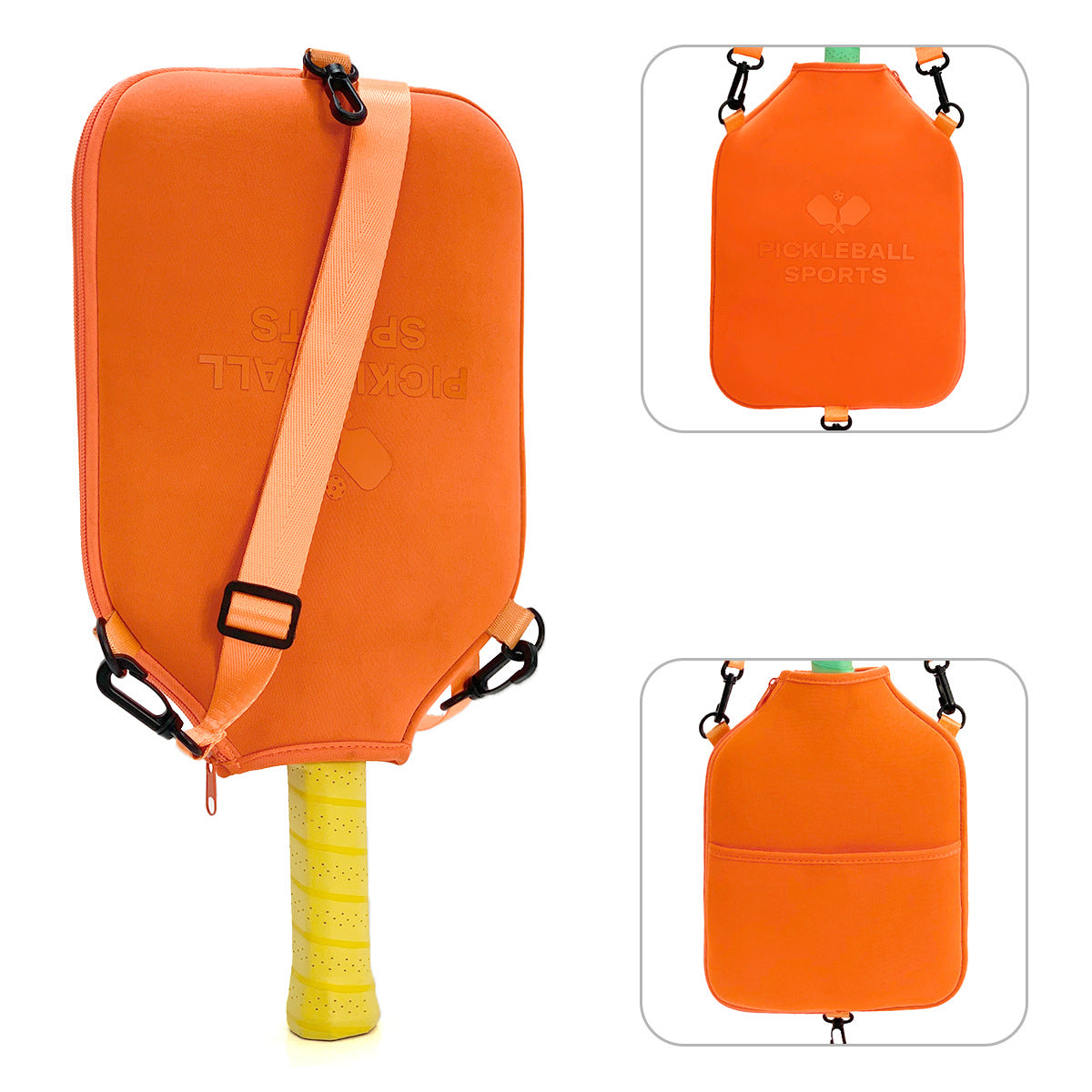 Amazon spot neoprene shoulder bag badminton bag multi-function outdoor pickleball bag portable tennis bag