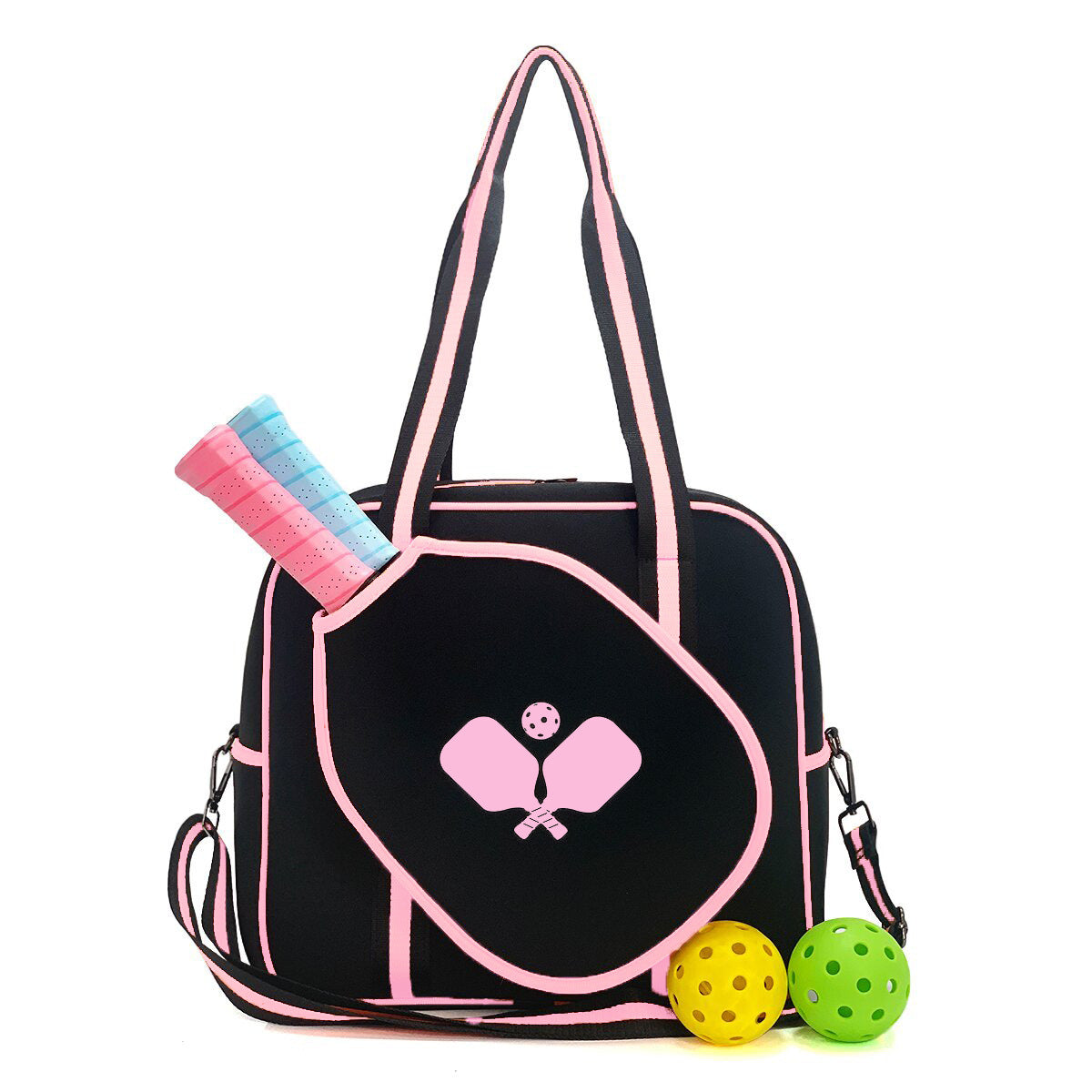 Amazon spot neoprene shoulder bag badminton bag multi-function outdoor pickleball bag portable tennis bag