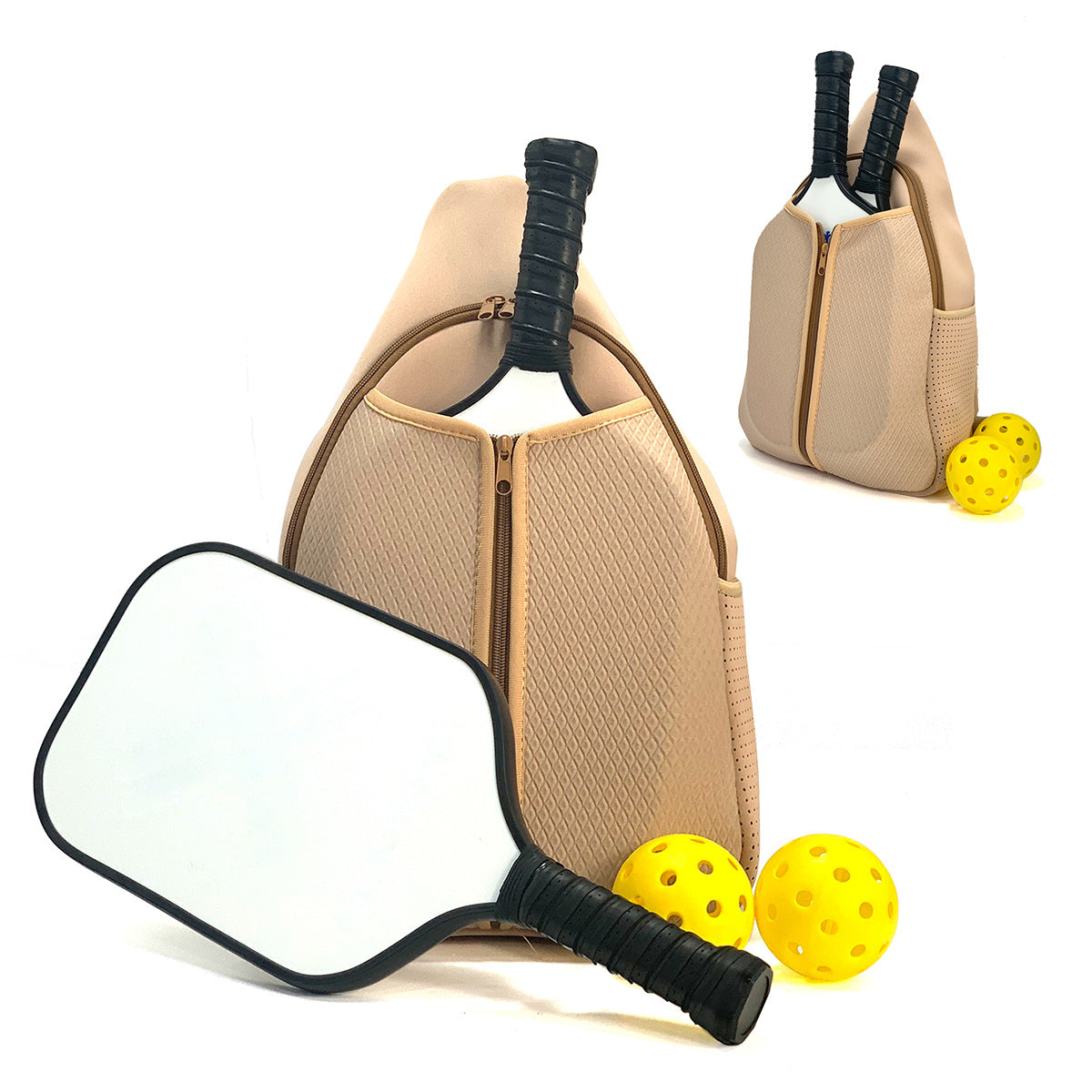 Amazon spot neoprene shoulder bag badminton bag multi-function outdoor pickleball bag portable tennis bag