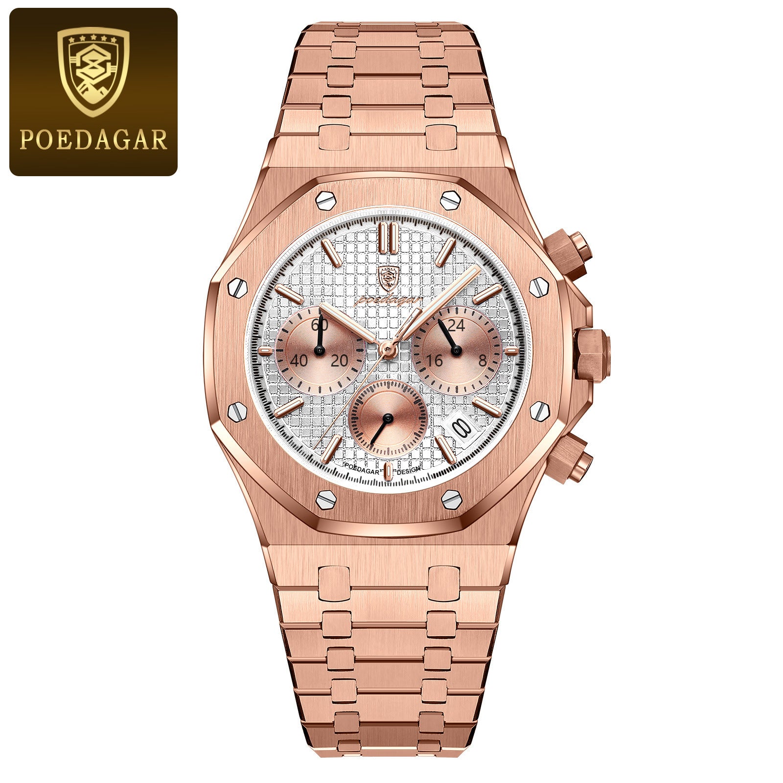 Swiss brand new multi-functional quartz men's watch, trendy wristwatch, live stream hot-selling item for foreign trade, dropshipping available.