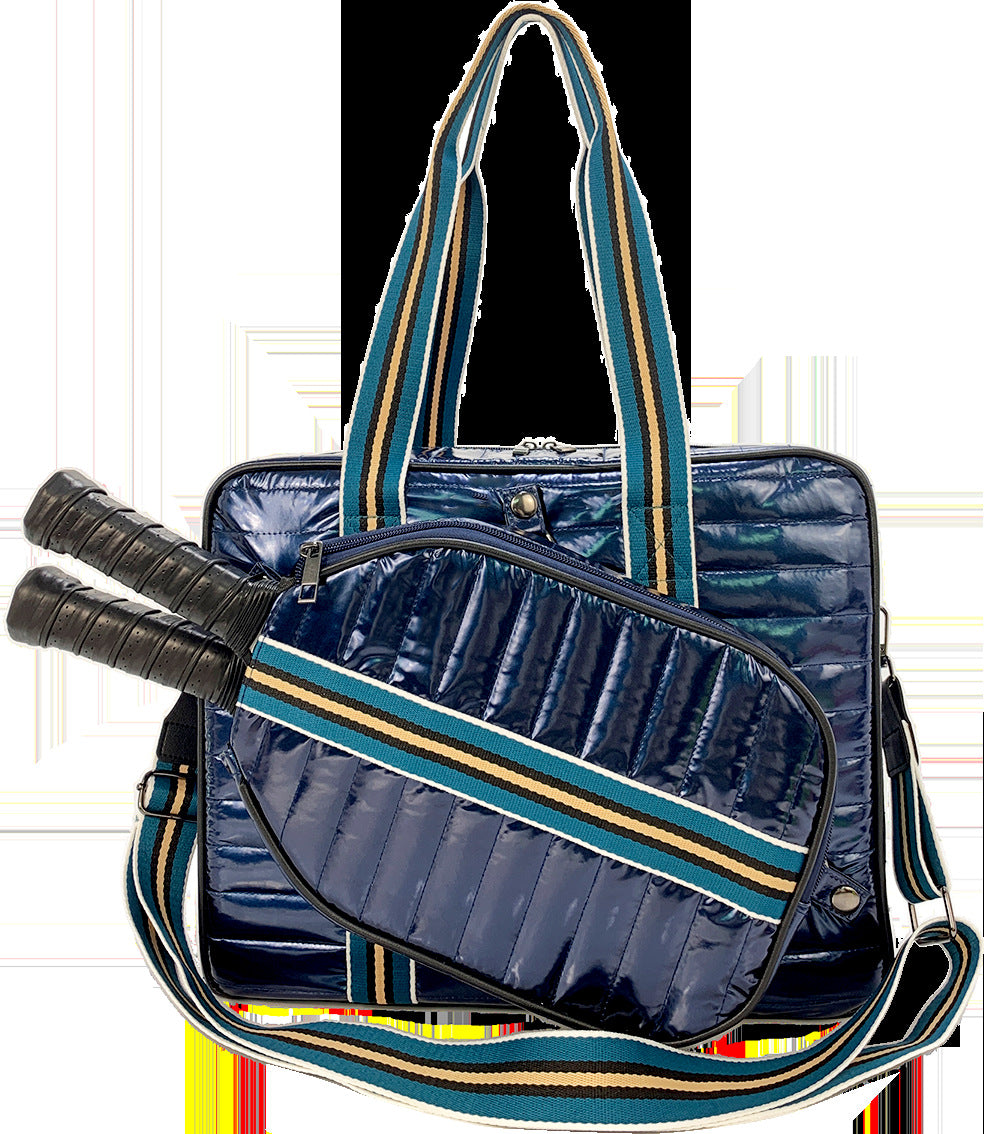 Amazon spot neoprene shoulder bag badminton bag multi-function outdoor pickleball bag portable tennis bag