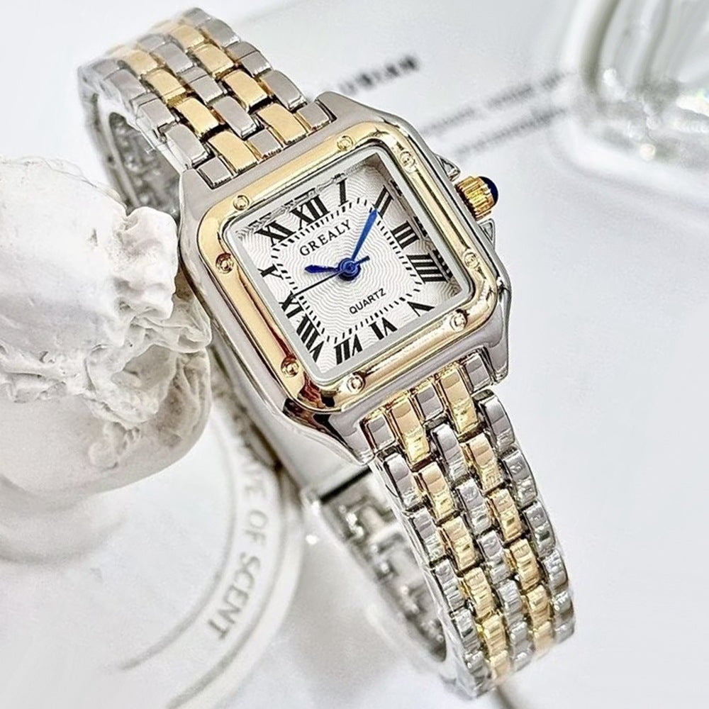 New Fashion Square Women's Watches Women Quartz Watches Women's Watches Casual Alloy Steel Band Watches Wholesale