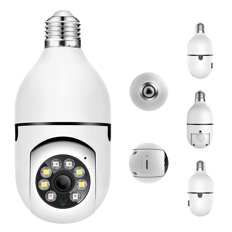 A6 Bulb Camera Full Color Dual Light 360° Home Wireless Surveillance Camera Baby Surveillance Camera E27