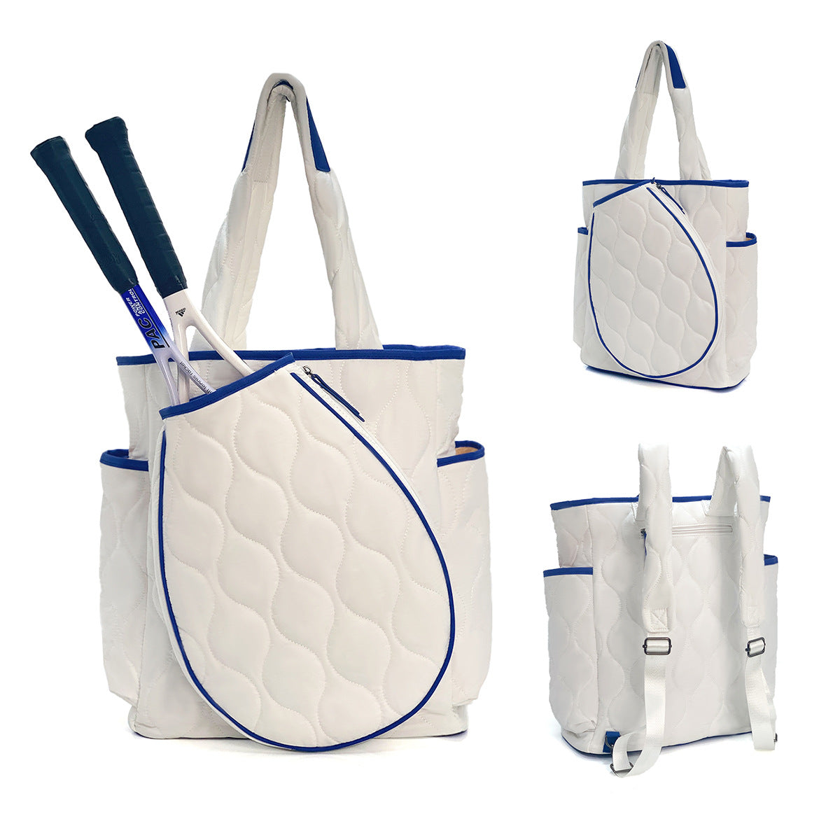 Amazon spot neoprene shoulder bag badminton bag multi-function outdoor pickleball bag portable tennis bag