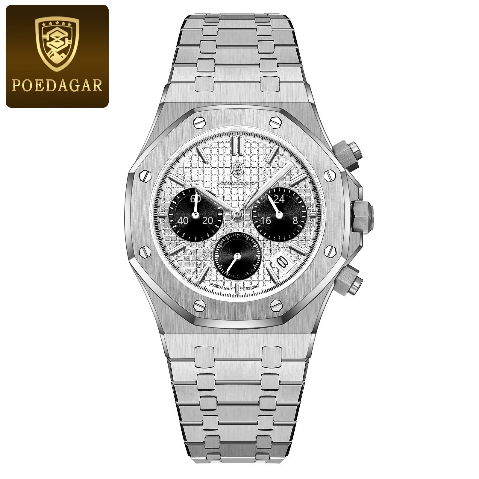 Swiss brand new multi-functional quartz men's watch, trendy wristwatch, live stream hot-selling item for foreign trade, dropshipping available.