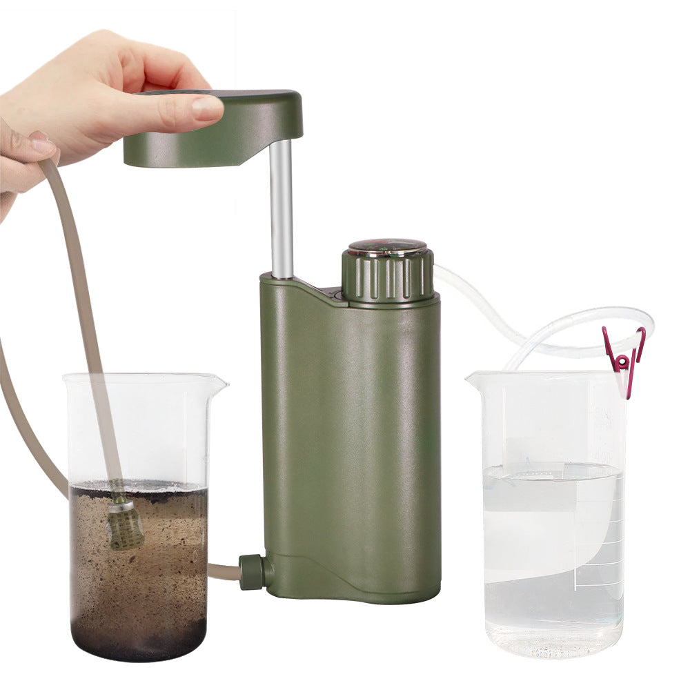 Outdoor hand pump water purifier is a must-have for outdoor survival and disaster emergency