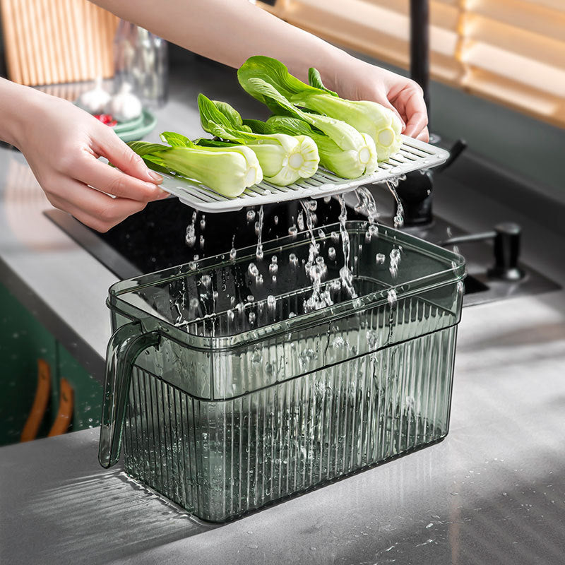 Refrigerator storage box food grade kitchen food vegetable fresh-keeping box refrigerator special frozen storage box Japanese style