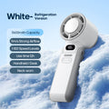 Digital display handheld foldable fan High-speed cooling small fan Outdoor mini portable folding USB small fan