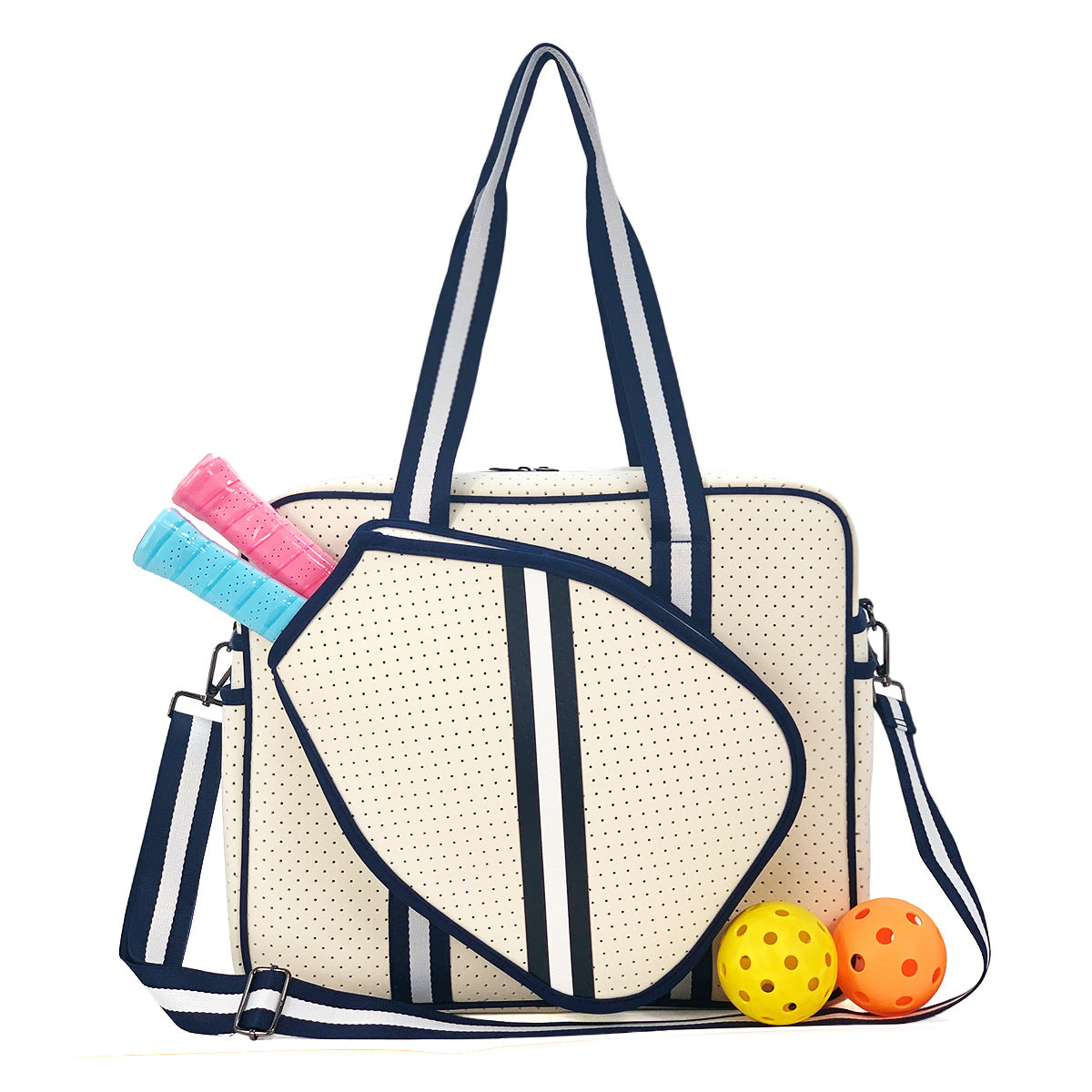 Amazon spot neoprene shoulder bag badminton bag multi-function outdoor pickleball bag portable tennis bag