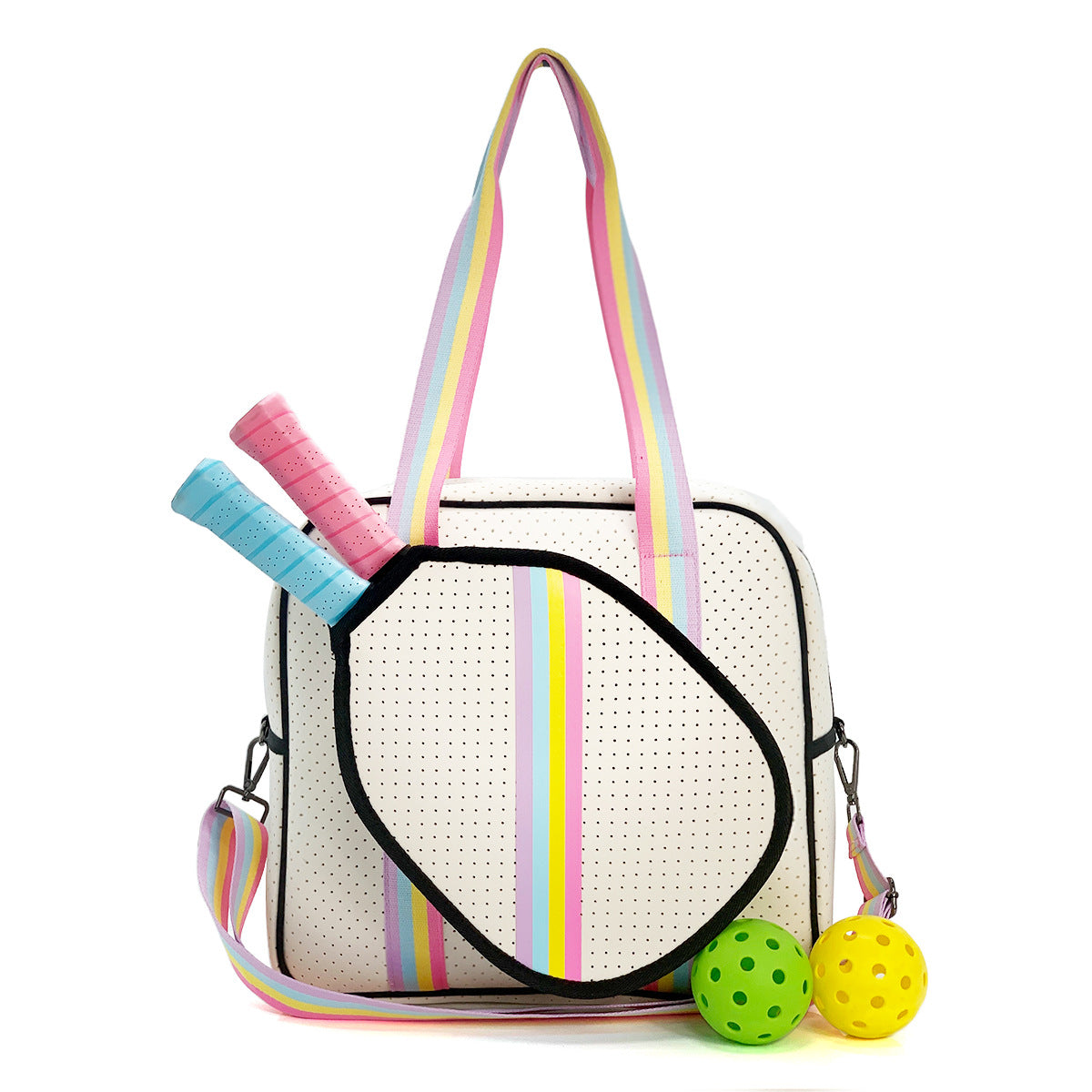 Amazon spot neoprene shoulder bag badminton bag multi-function outdoor pickleball bag portable tennis bag
