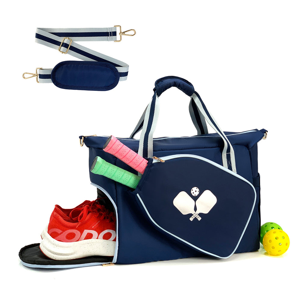 Amazon spot neoprene shoulder bag badminton bag multi-function outdoor pickleball bag portable tennis bag