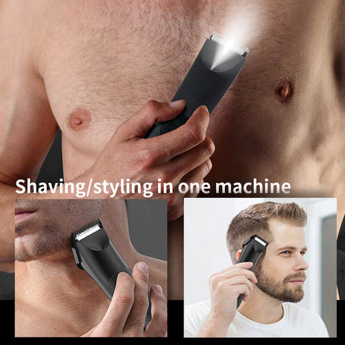 Amazon cross-border men's shaver body hair trimmer body electric clipper waterproof rechargeable body hair trimmer hair clipper