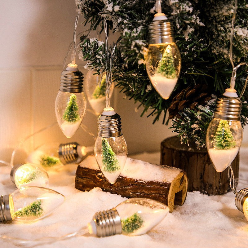 Cross-border Christmas LED bulb light bullet light string snowman Christmas tree light string holiday decoration lights