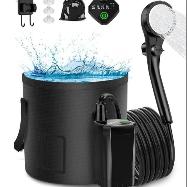 Outdoor shower bathing artifact camping site dormitory home simple electric mobile shower cross-border set