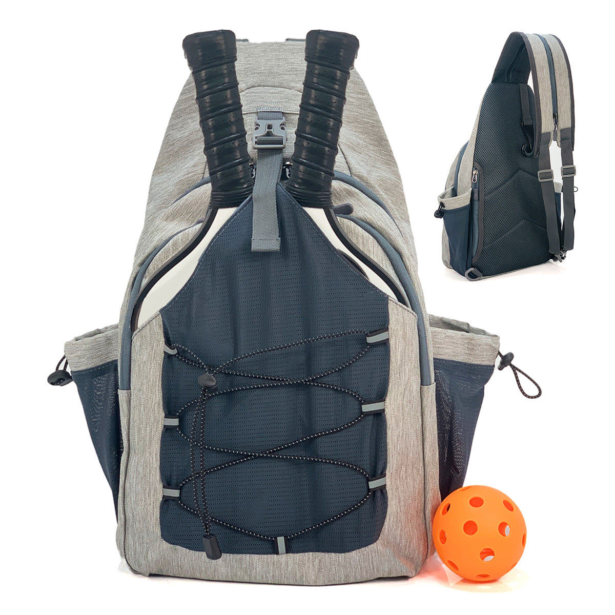 Amazon spot neoprene shoulder bag badminton bag multi-function outdoor pickleball bag portable tennis bag