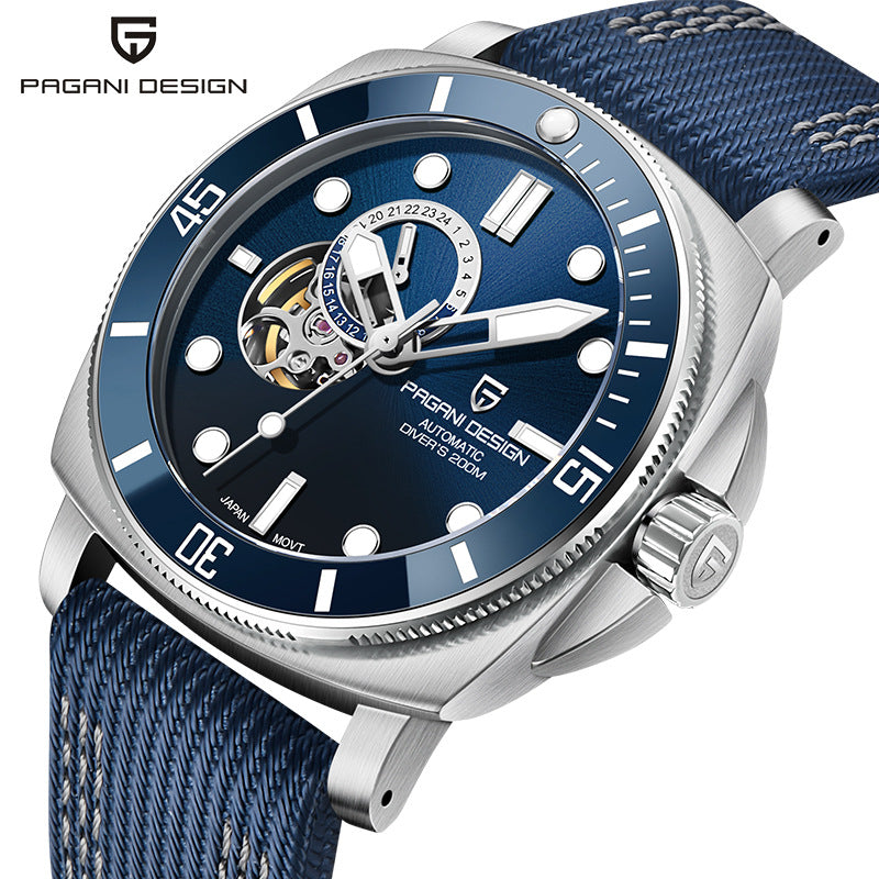 paganidesign PD1736 men's watch fully automatic mechanical watch stainless steel luminous waterproof watch