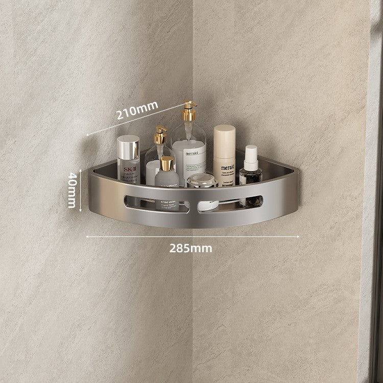 Manufacturer supplies bathroom triangular storage racks, toilet shelves, no-drill wall-mounted racks.