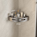 Manufacturer supplies bathroom triangular storage racks, toilet shelves, no-drill wall-mounted racks.