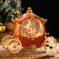 Christmas cross-border elderly carriage music box crystal ball children's holiday gift retro ornament gift