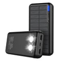 Amazon Hot Selling Solar Power Bank Highlight Dual Light Outdoor Waterproof Power Bank Korea KC Certification