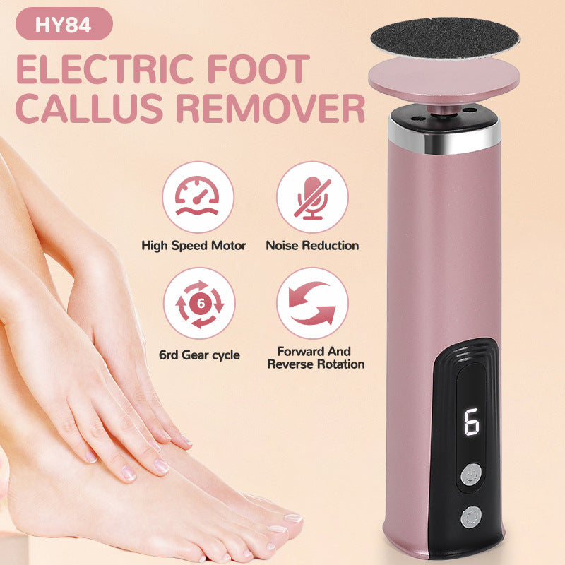 New pedicure device type-c fast charging electric foot grinder 6-speed adjustment to remove dead skin and calluses without hurting feet