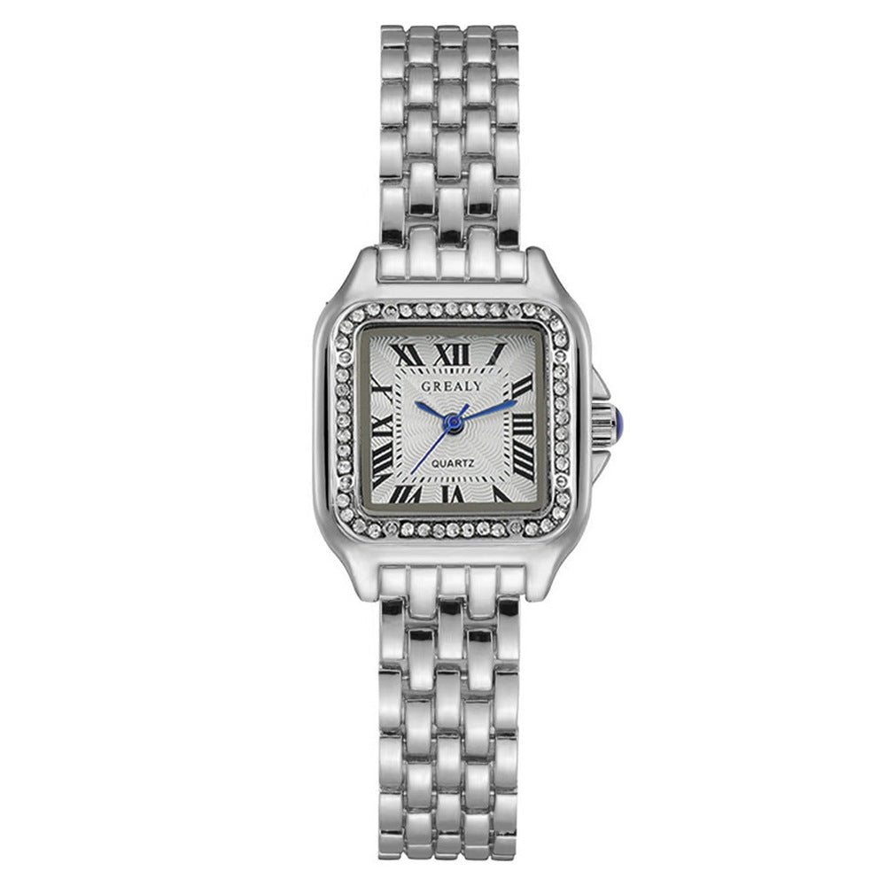 New Fashion Square Women's Watches Women Quartz Watches Women's Watches Casual Alloy Steel Band Watches Wholesale
