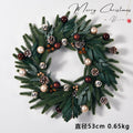 2024 Christmas New Decorative Wreath, Christmas Gift, Door Ring, Holiday Ornament, Living Room Decoration, Christmas Eve
