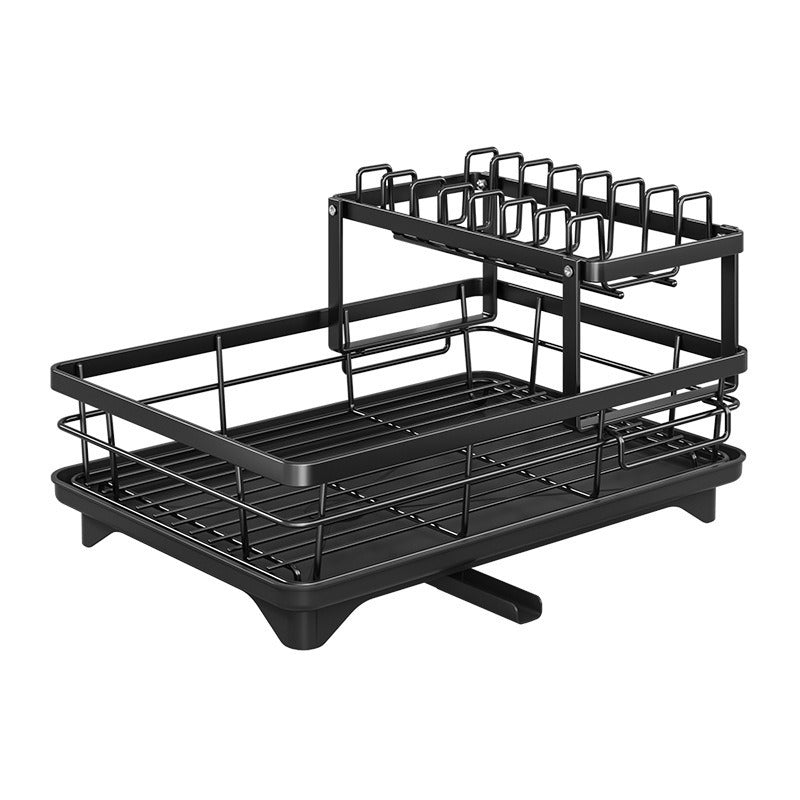 Household dish rack drain rack dish storage small cupboard kitchen rack multi-layer storage supplies dish rack