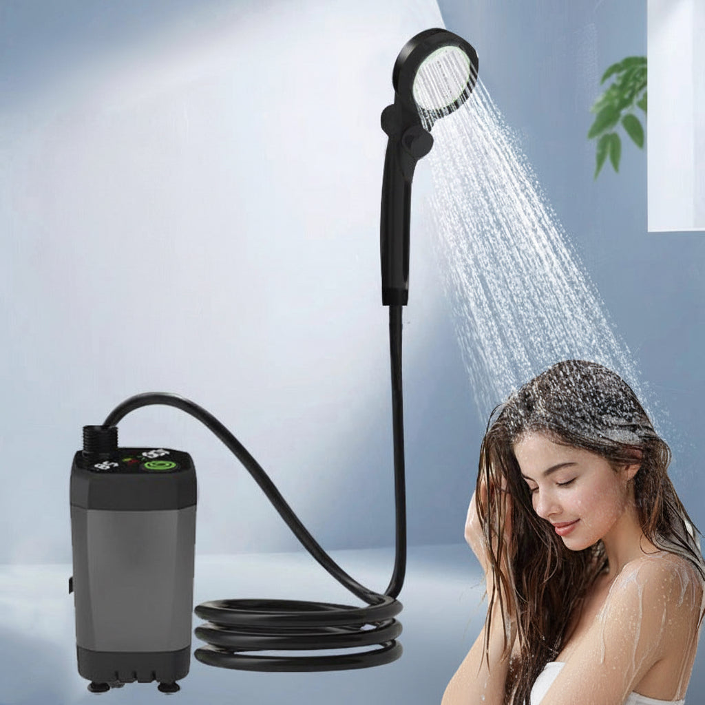 Outdoor shower bathing artifact camping site dormitory home simple electric mobile shower cross-border set