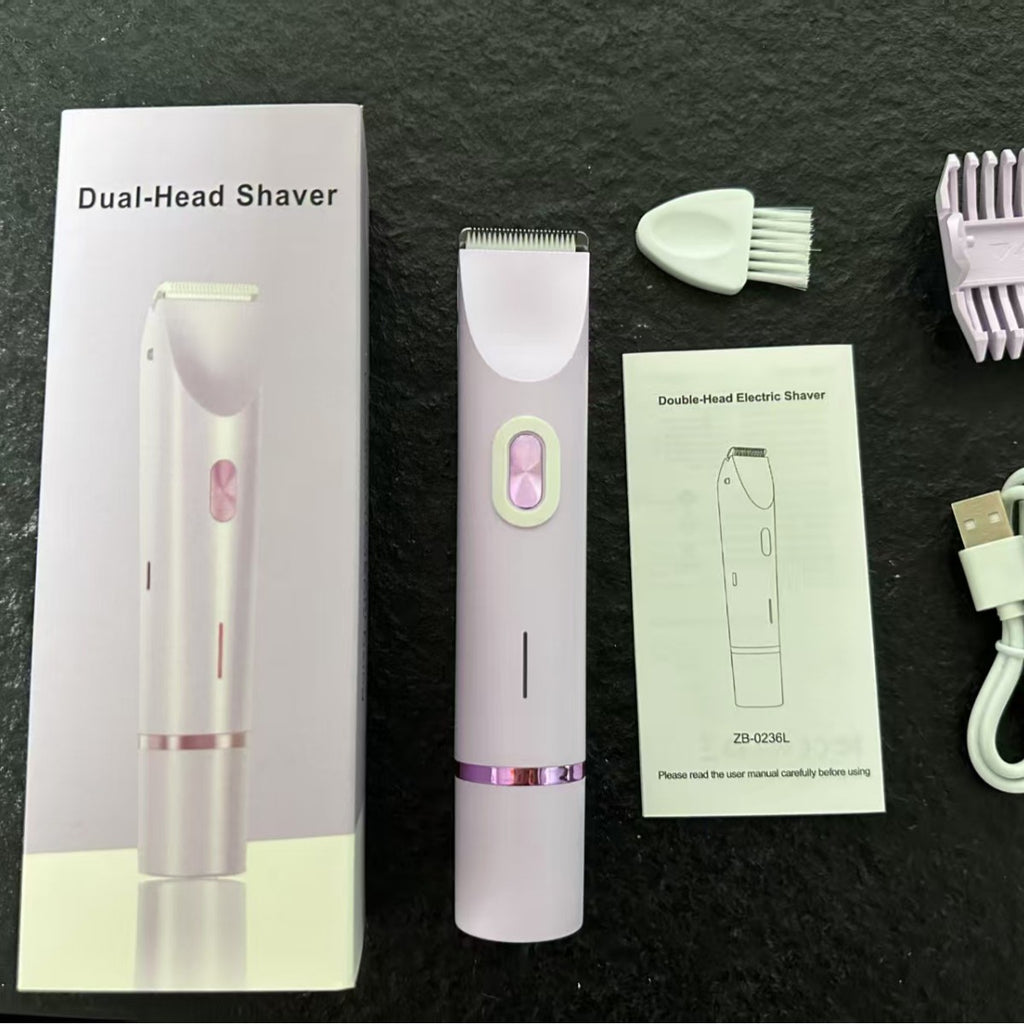 Cross-border new pet shaver full body washable double-head shaver private part hair remover baby double-head hair clipper