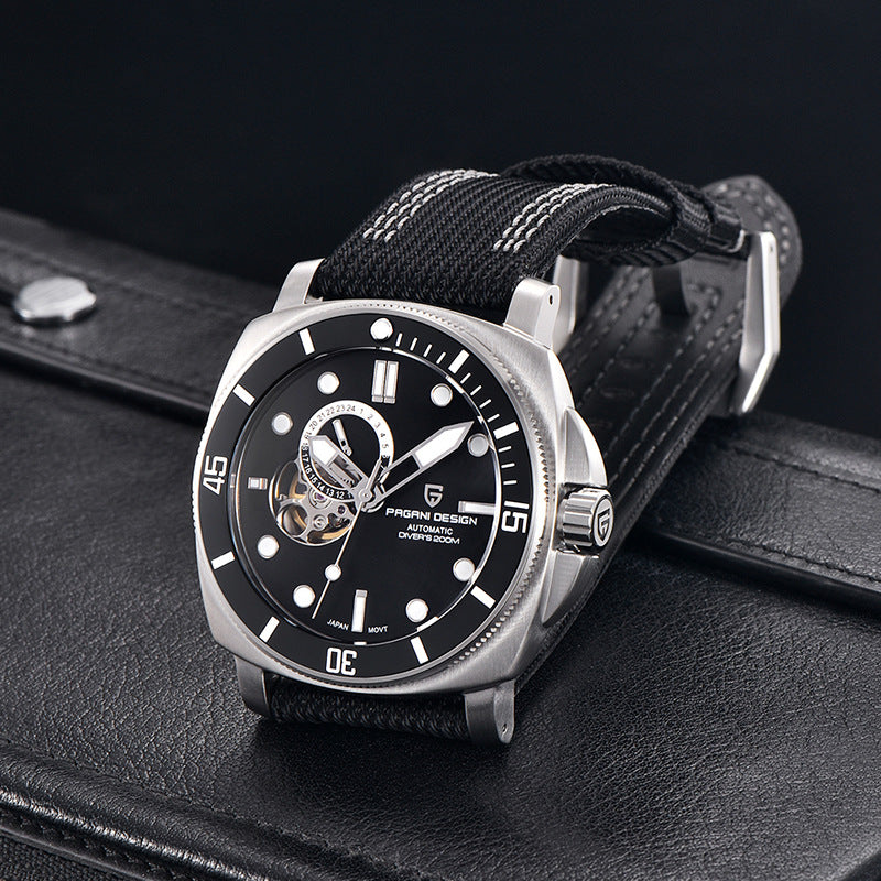 paganidesign PD1736 men's watch fully automatic mechanical watch stainless steel luminous waterproof watch