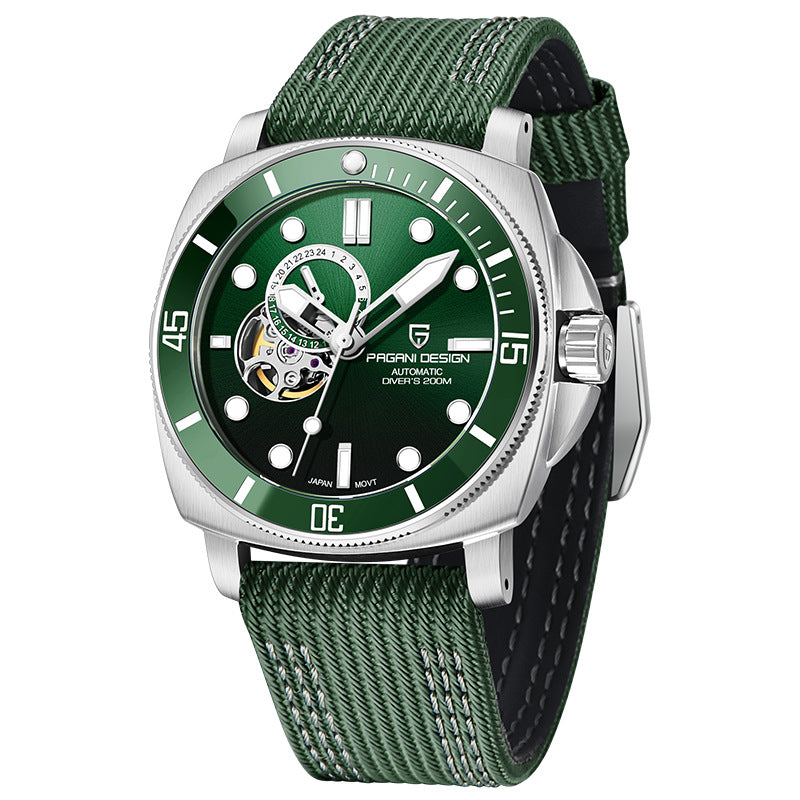 paganidesign PD1736 men's watch fully automatic mechanical watch stainless steel luminous waterproof watch