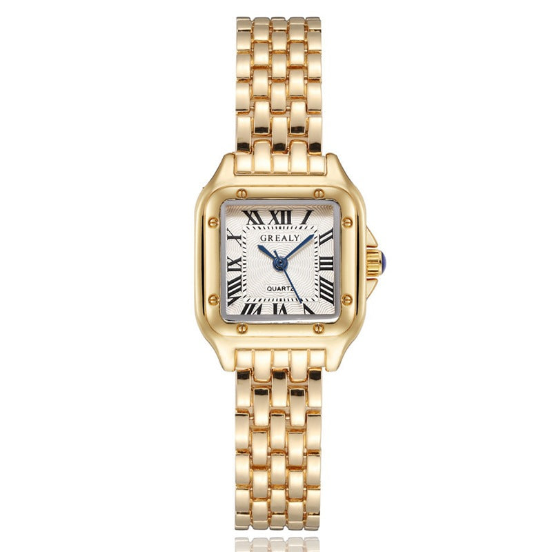 New Fashion Square Women's Watches Women Quartz Watches Women's Watches Casual Alloy Steel Band Watches Wholesale