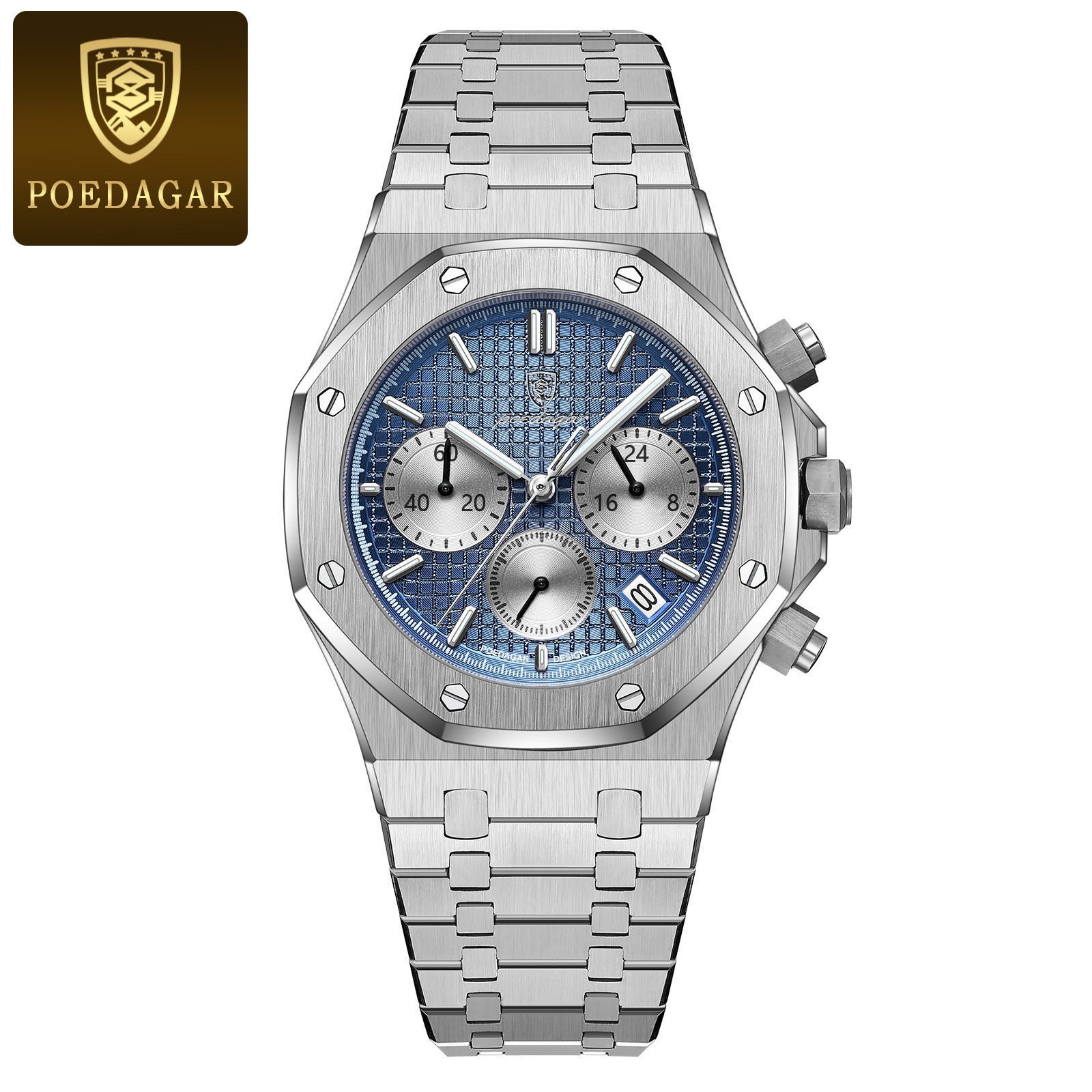 Swiss brand new multi-functional quartz men's watch, trendy wristwatch, live stream hot-selling item for foreign trade, dropshipping available.