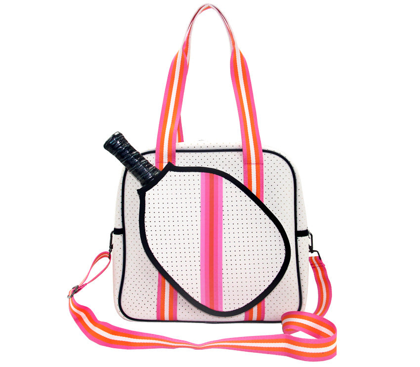 Amazon spot neoprene shoulder bag badminton bag multi-function outdoor pickleball bag portable tennis bag
